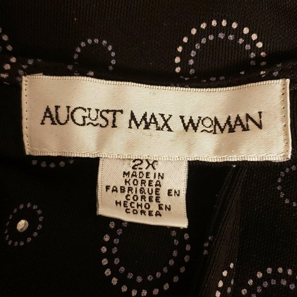 August Max Woman plus size 2X cardigan rhinestone - Picture 9 of 11